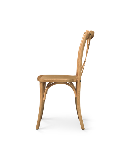 Krzesło Cross-Back Wood jasny dąb