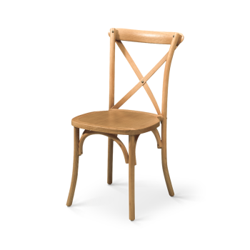 Krzesło Cross-Back Wood jasny dąb