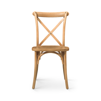 Krzesło Cross-Back Wood jasny dąb
