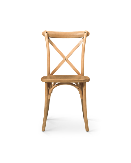 Krzesło Cross-Back Wood jasny dąb