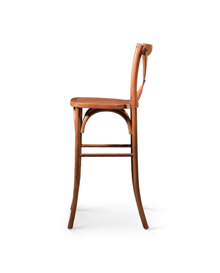 Hoker Cross-Back Wood Bar orzech
