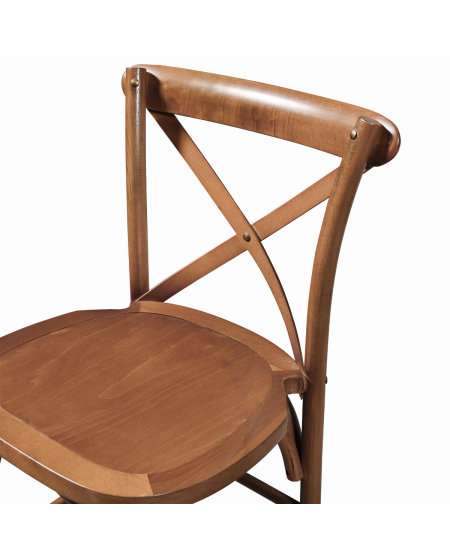 Hoker Cross-Back Wood Bar orzech