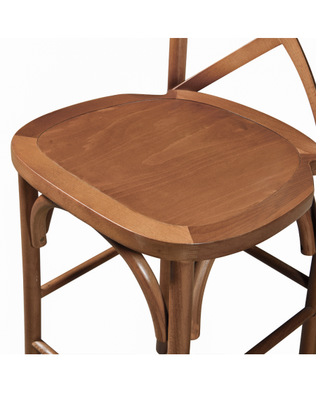 Hoker Cross-Back Wood Bar orzech