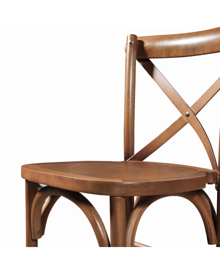 Hoker Cross-Back Wood Bar orzech