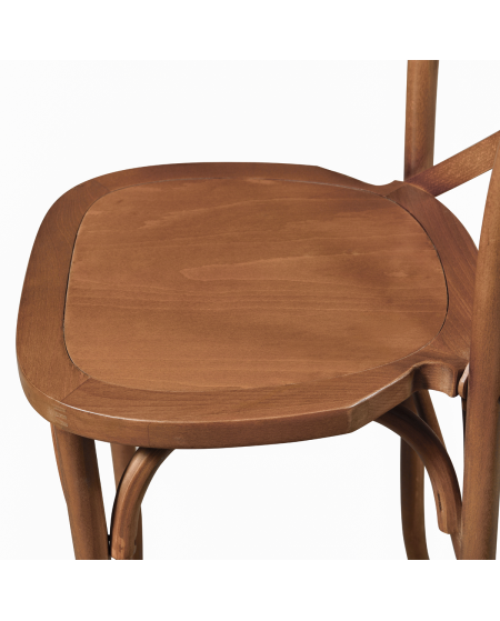 Hoker Cross-Back Wood Bar orzech