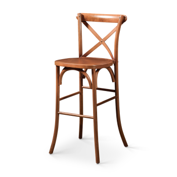 Hoker Cross-Back Wood Bar orzech