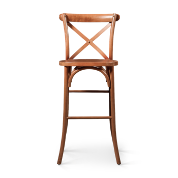 Hoker Cross-Back Wood Bar orzech