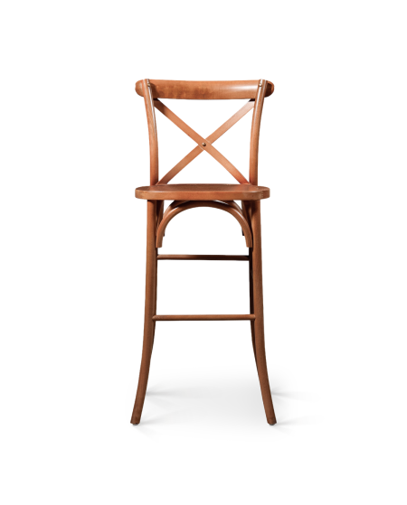 Hoker Cross-Back Wood Bar orzech