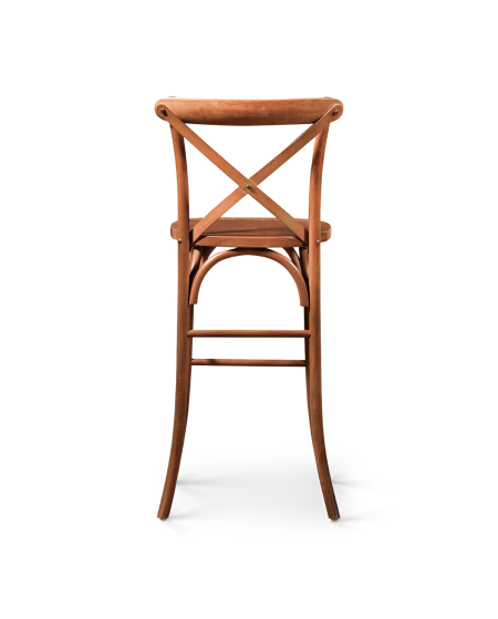 Hoker Cross-Back Wood Bar orzech