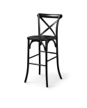 Hoker Cross-Back Wood Bar czarny