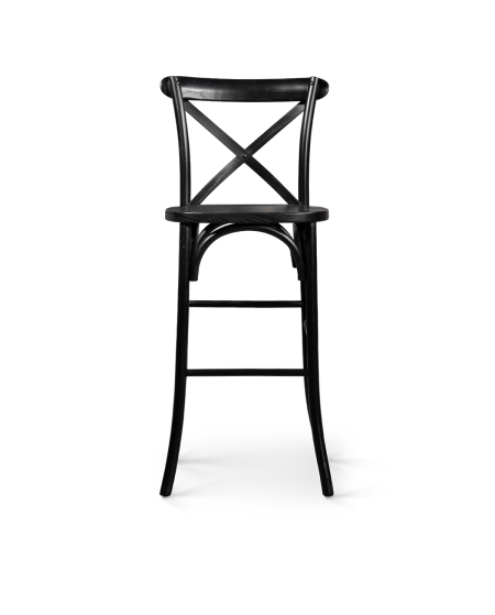 Hoker Cross-Back Wood Bar czarny