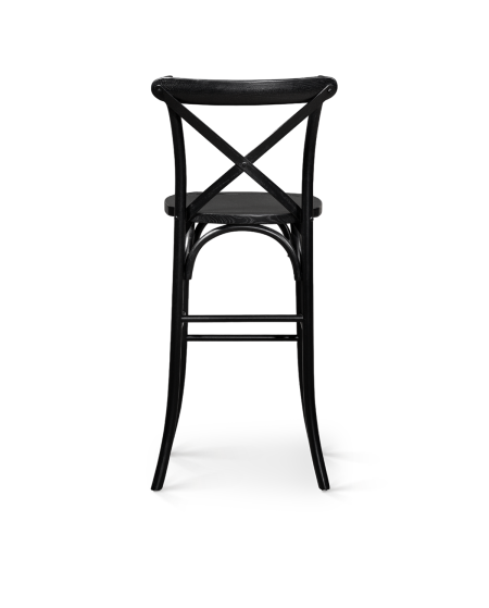 Hoker Cross-Back Wood Bar czarny