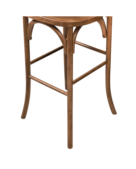 Hoker Cross-Back Wood Bar jasny rustykalny