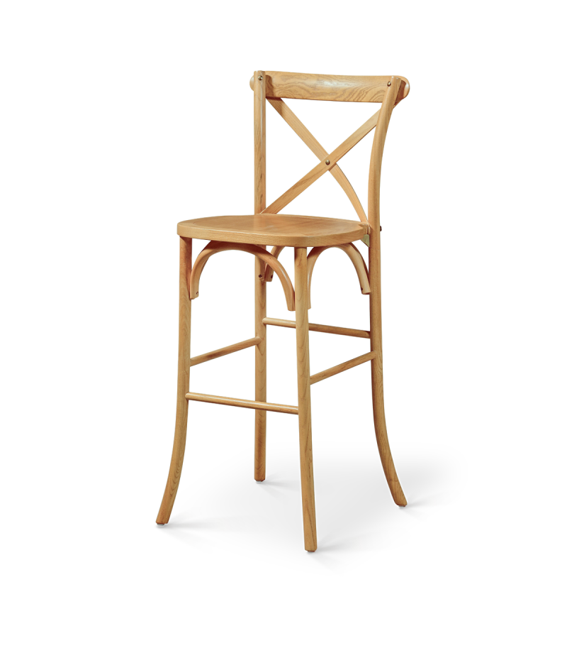 Hoker Cross-Back Wood Bar jasny dąb