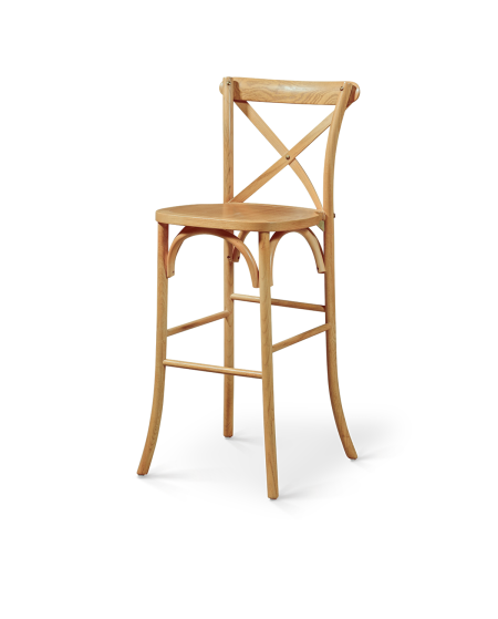 Hoker Cross-Back Wood Bar jasny dąb