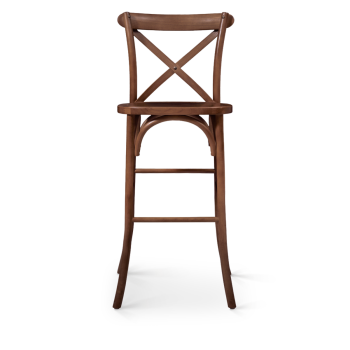 Hoker Cross-Back Wood Bar orzech
