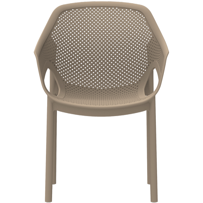 Krzesło plastikowe beżowe Aero - prz&oacute;d