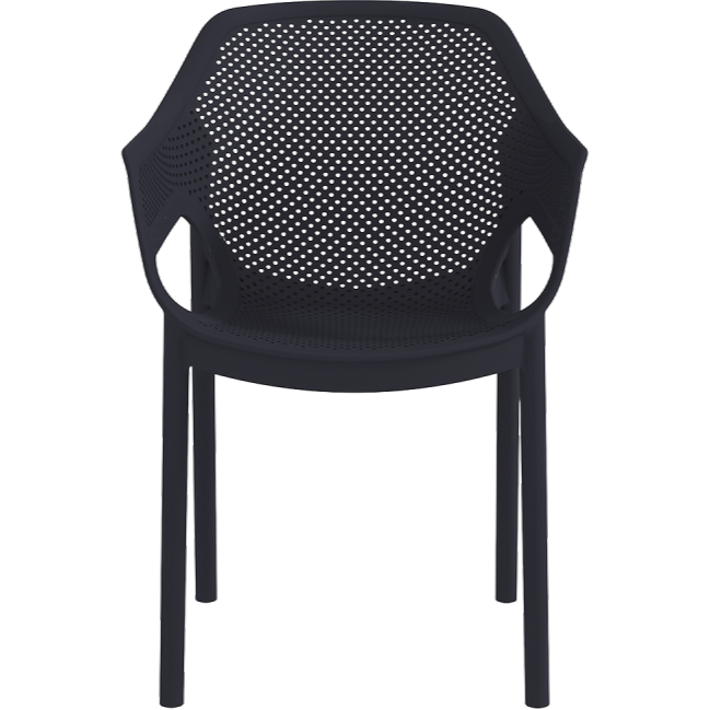 Krzesło do ogr&oacute;dk&oacute;w piwnych Aero czarne - prz&oacute;d