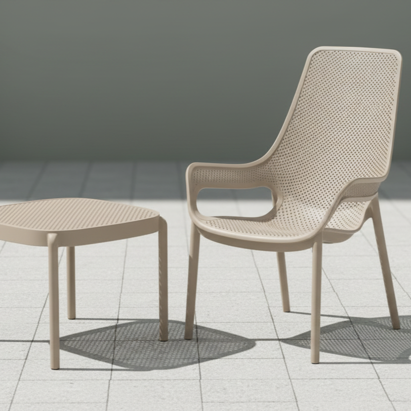 Krzesło Aero Lungo beżowe - aranżacja