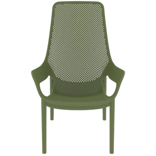 Krzesło do ogródków piwnych Aero Lungo zielone - przód