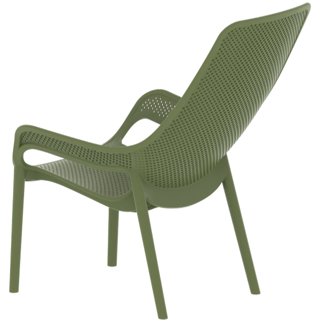 Krzesło do ogródków piwnych Aero Lungo zielone - tył
