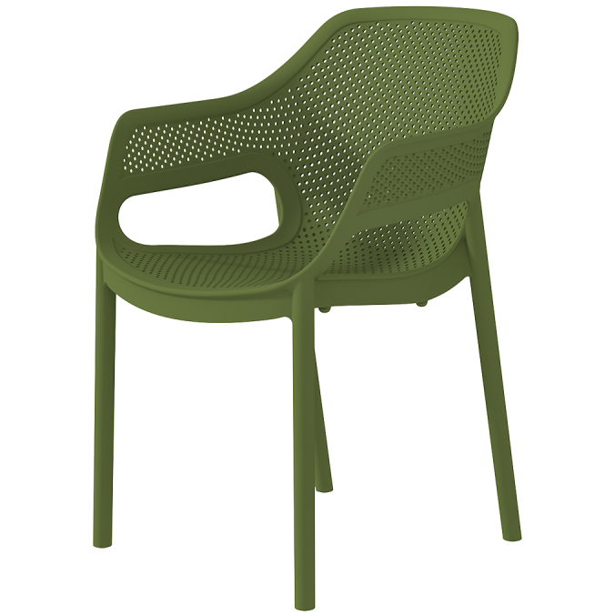Krzesło do ogr&oacute;dk&oacute;w piwnych Aero zielone - widok izo