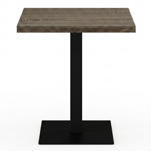 Stolik kawiarniany Alfa S 68x68 dąb sonoma tabac Dark Wood - prz&oacute;d