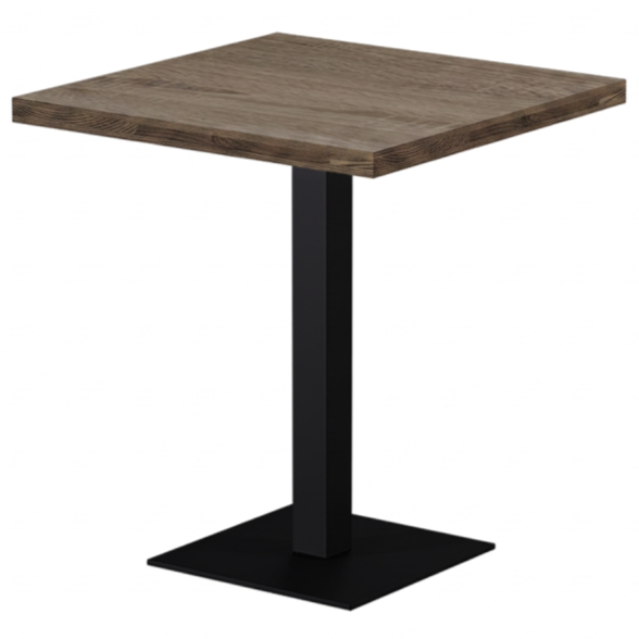 Stolik kawiarniany Alfa S 68x68 dąb sonoma tabac Dark Wood - widok og&oacute;lny