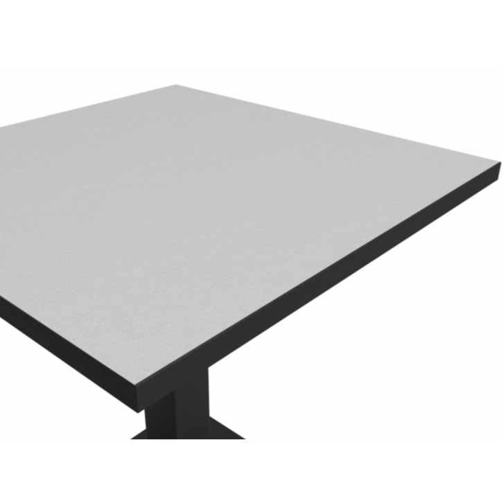 Stolik kawiarniany Alfa S 68x68 popiel Matt Black - blat