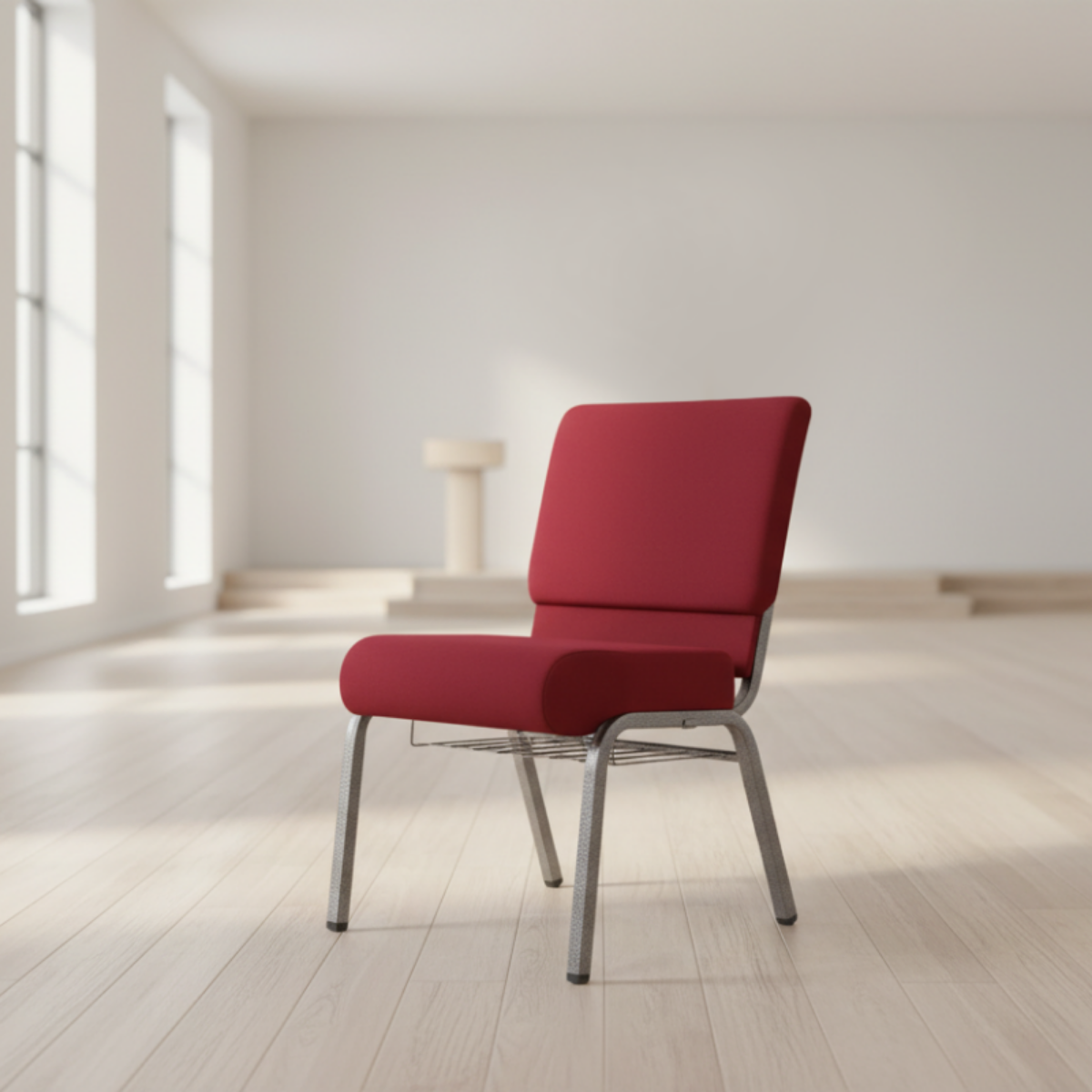 Krzesło konferencyjne Ambassador czerwone - aranżacja