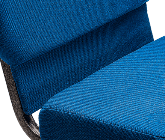 Krzesło konferencyjne Ambassador granatowe - tapicerka