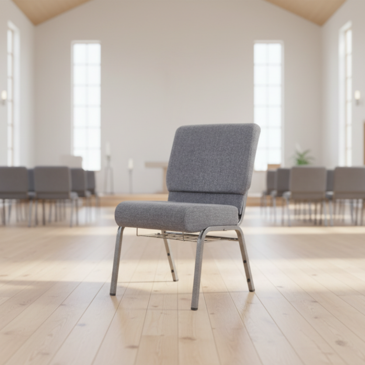 Krzesło Ambassador szare w aranżacji