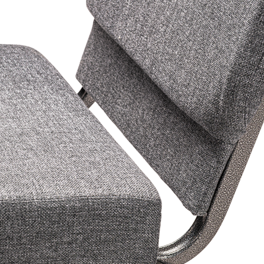 Tapicerka krzesła konferencyjnego Ambassador w kolorze szarym