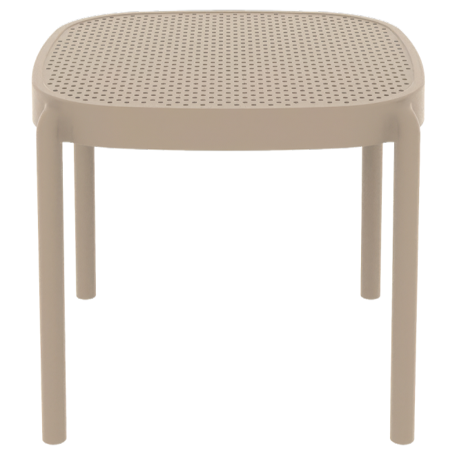 Stolik do ogródków piwnych Aria 46x45 beżowy - przód