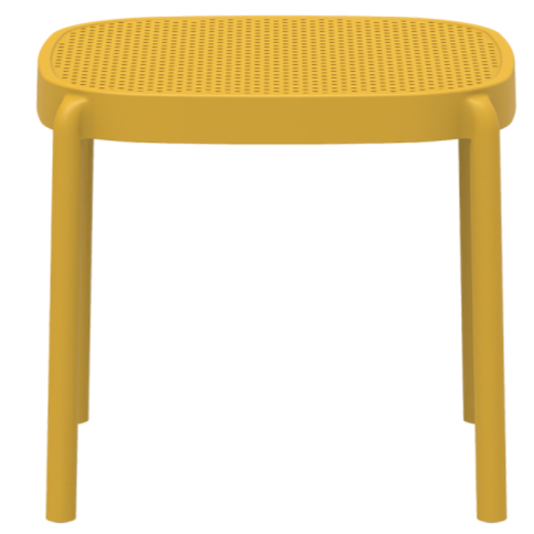 Stolik outdoorowy Aria 46x45 pomarańczowy - przód