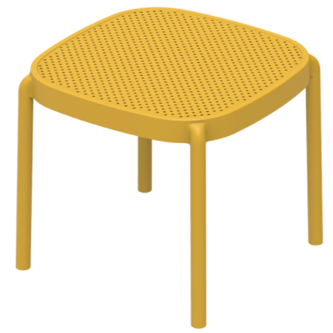 Stolik outdoorowy Aria 46x45 pomarańczowy - widok ogólny