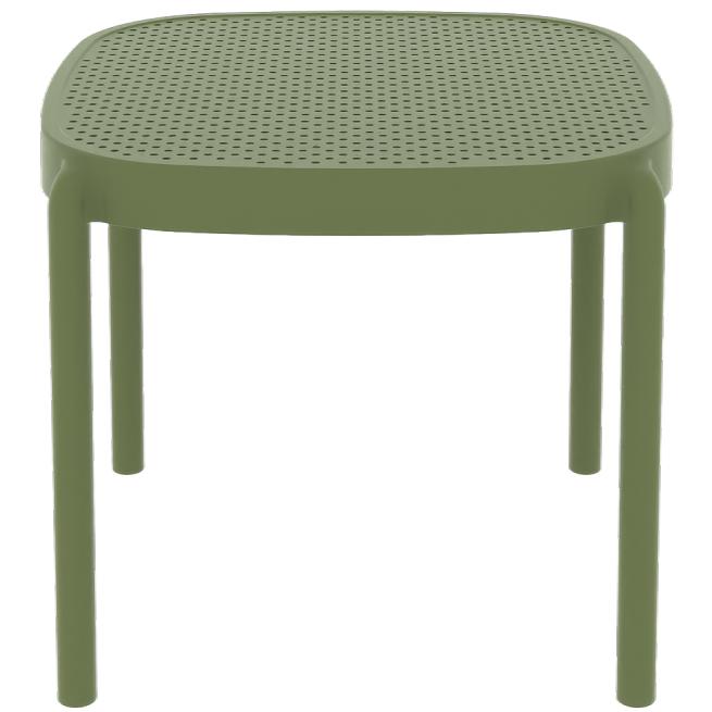 Stolik do ogródków piwnych Aria 46x45 zielony - przód