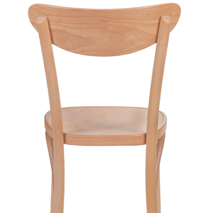 Krzesło drewniane gięte Boomerang naturalny - tył
