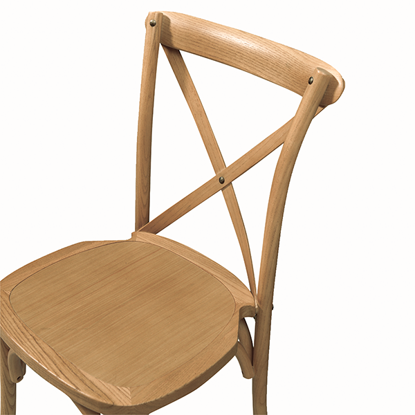 Cross Back Wood jasny dąb detal