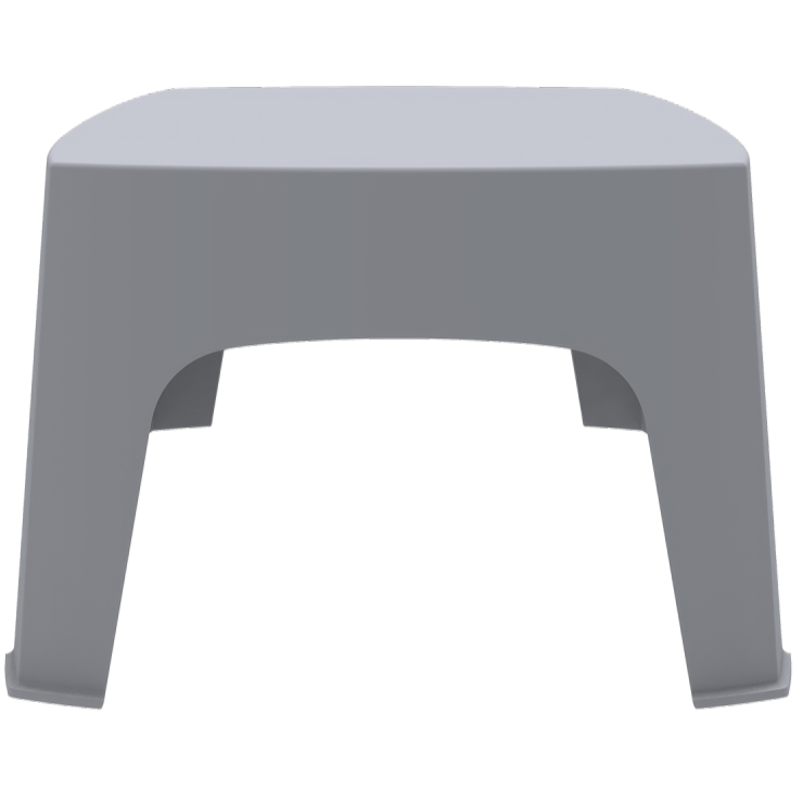 Stolik Duna-T 49x49 jasnoszary - przód