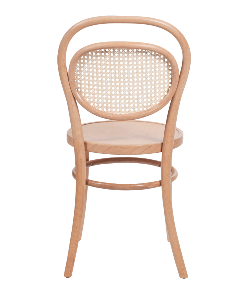 Krzesło drewniane gięte Ellipse naturalny - tył