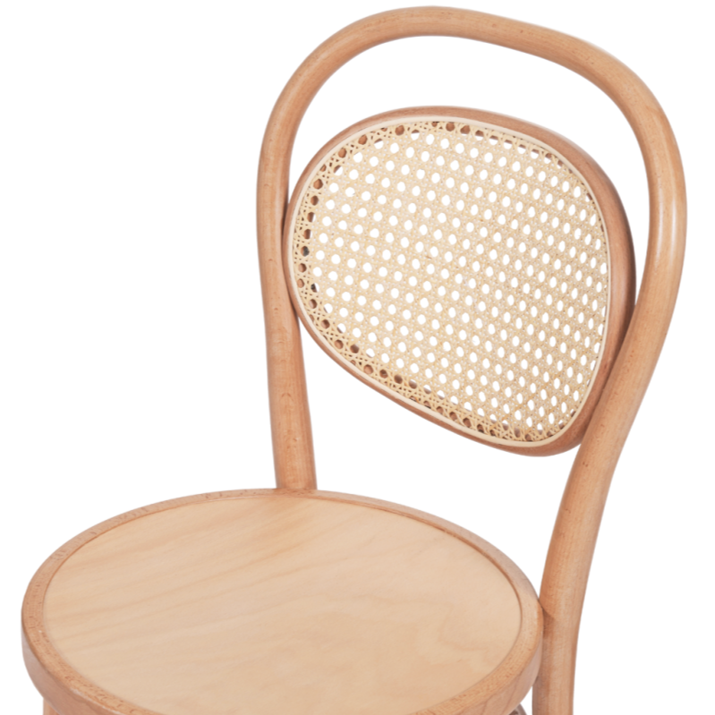 Krzesło drewniane gięte Ellipse naturalny - siedzisko