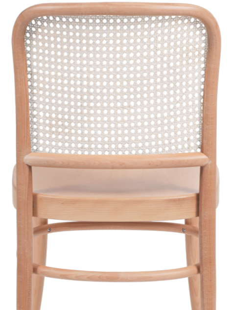 Krzesło drewniane gięte Ellipse naturalny - tył