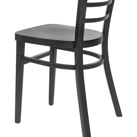 Krzesło gięte drewniane Epic czarne - szczeg&oacute;ły konstrukcji