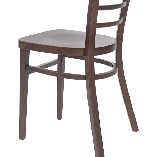 Krzesło gięte drewniane Epic orzech - gięta konstrukcja