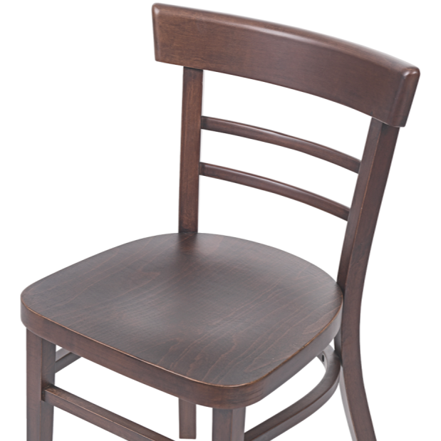 Krzesło gięte drewniane Epic orzech - siedzisko i oparcie