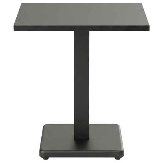 Stolik kawiarniany Imperio 68x68 antracytowy Matt Black - prz&oacute;d