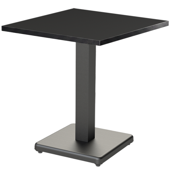 Stolik kawiarniany Imperio 68x68 antracytowy Matt Black - widok og&oacute;lny