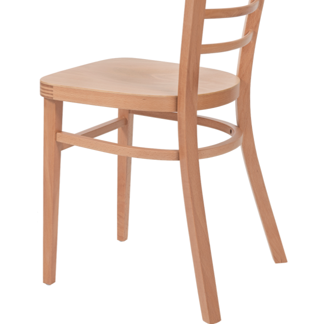 Krzesło gięte drewniane EPIC w kolorze naturalnym - szczeg&oacute;ły giętej konstrukcji