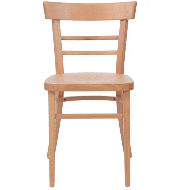 Krzesło gięte drewniane EPIC w kolorze naturalnym - prz&oacute;d